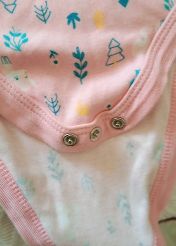 Pembe Uzun Kollu Bebek Kız Body - Görsel 3