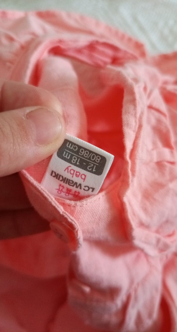 Pembe Kız Çocuk Fırfırlı Nakışlı Elbise - Görsel 4