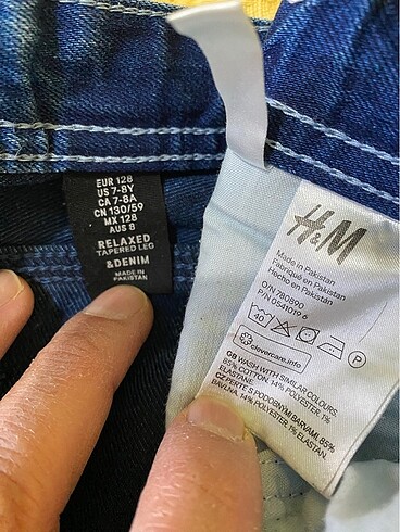 7 Yaş Beden H&M kot pantolon