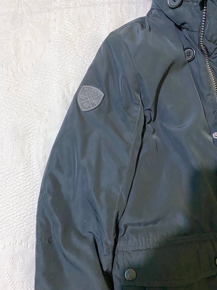 Erkek Çocuk Gri Kürklü Kapüşonlu Kaban - Görsel 5