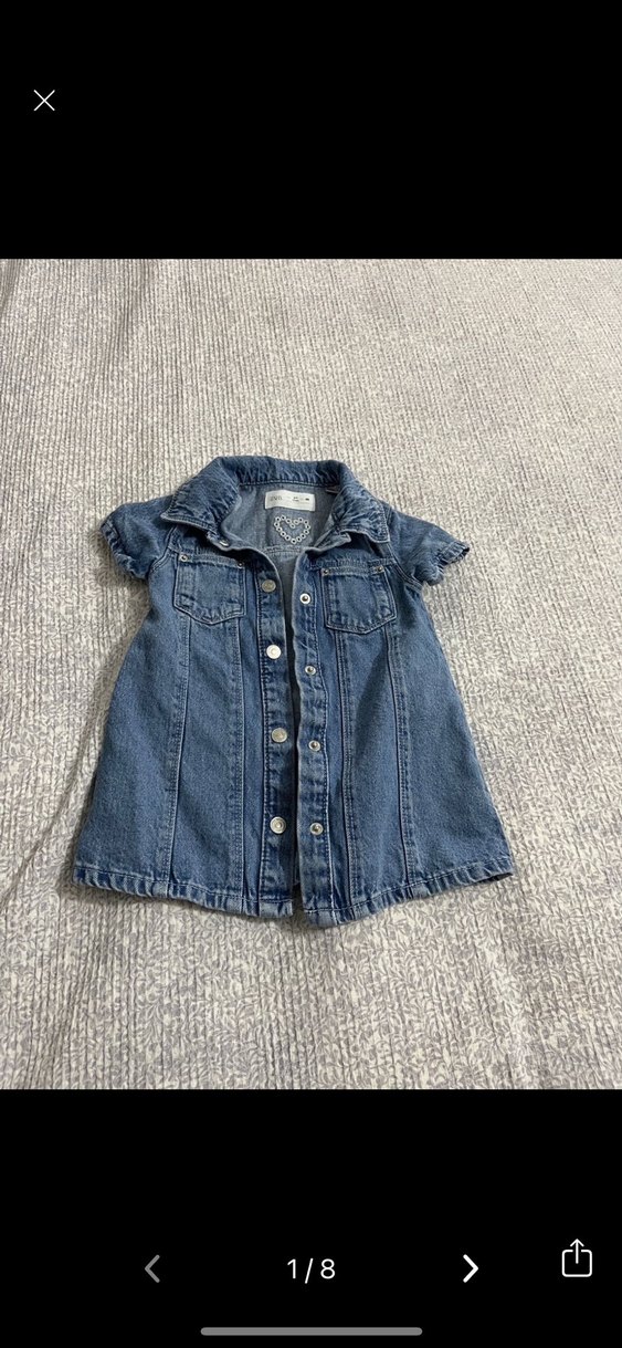 Nakışlı Düğmeli Kadın Kot Ceket - Görsel 2