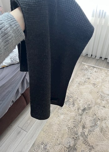 Kadın Siyah Payetli Atkı - Görsel 2