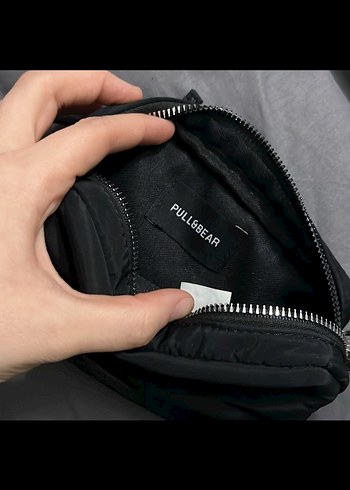 Siyah Deri Kadın Bel Çantası - Görsel 2