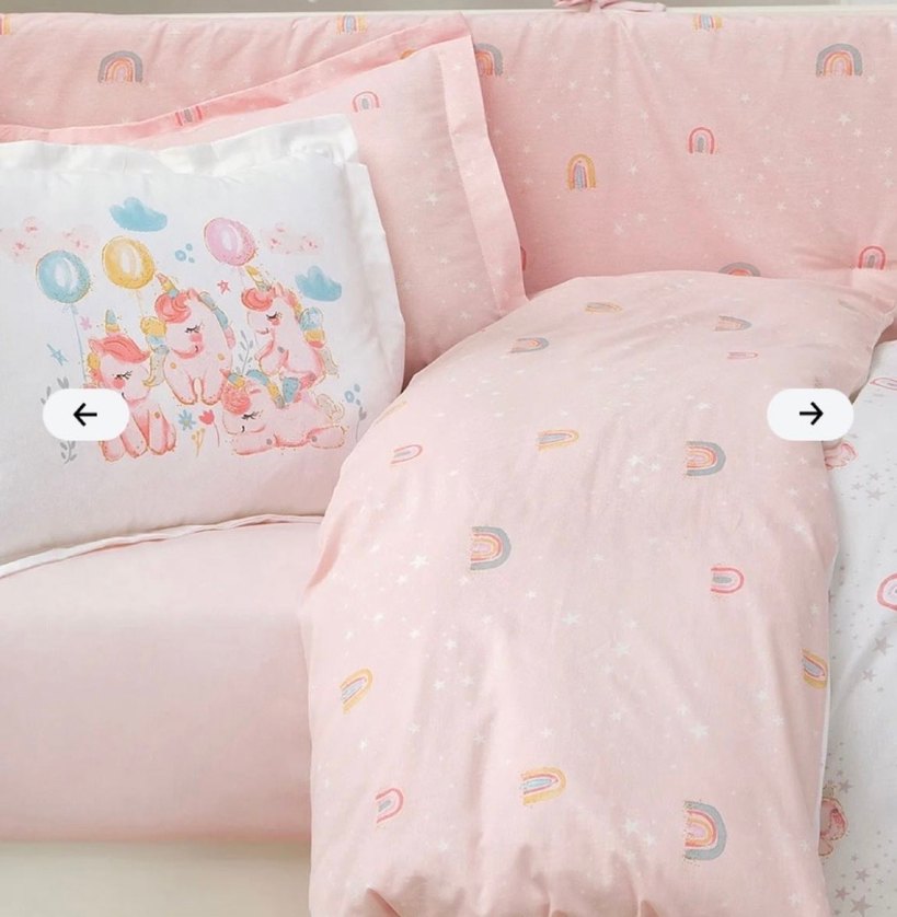 Pembe Pamuklu Çocuk Nevresim Takımı - Görsel 2