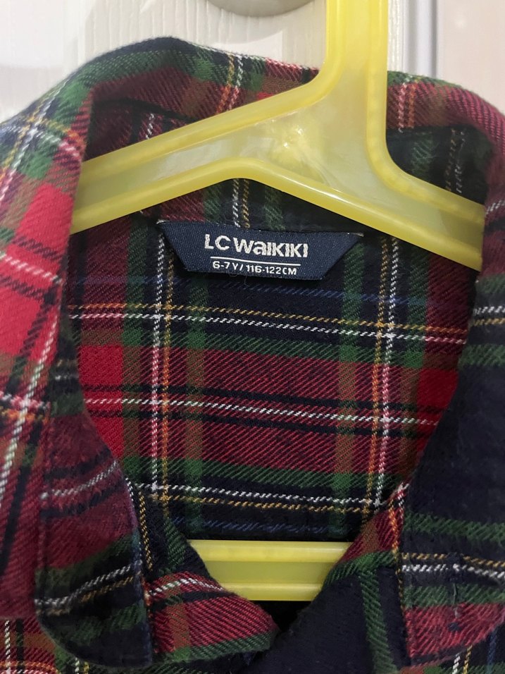 Erkek Çocuk Kırmızı Kareli Gömlek - Görsel 2