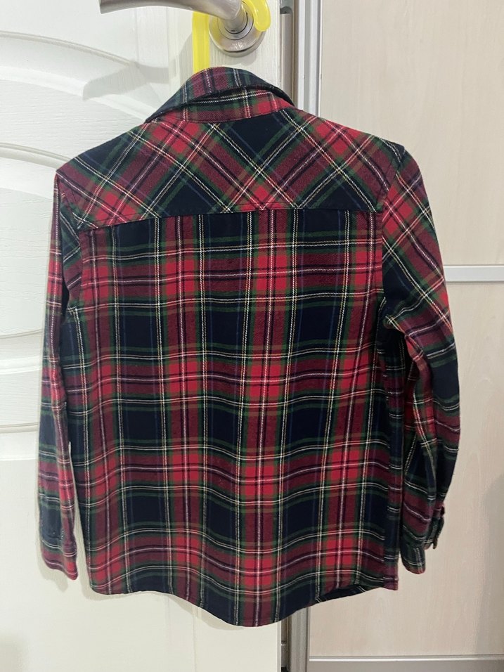 Erkek Çocuk Kırmızı Kareli Gömlek - Görsel 3