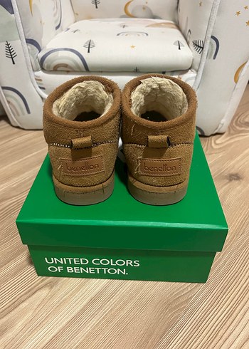 United Colors of Benetton Çocuk Kahverengi Süet Bot - Görsel 4