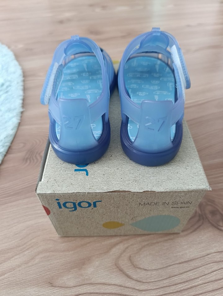 Mavi Baskılı Erkek Çocuk Sandalet - Görsel 3