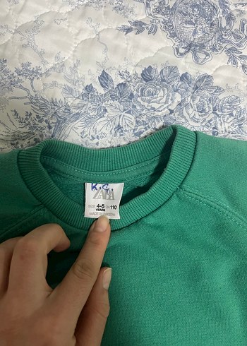 Bordo ve Yeşil Çocuk Sweatshirt - Görsel 2