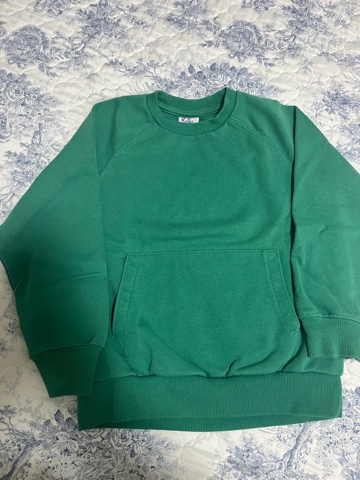 Bordo ve Yeşil Çocuk Sweatshirt - Görsel 3