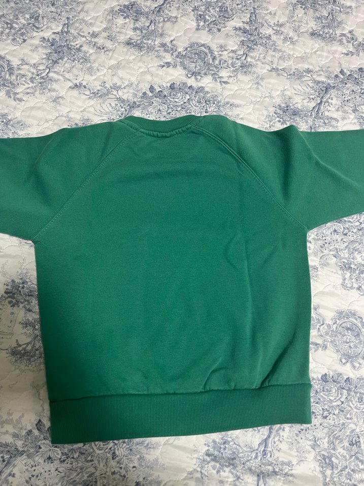 Bordo ve Yeşil Çocuk Sweatshirt - Görsel 4