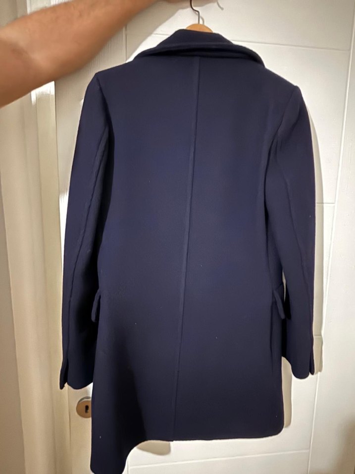 Çift Düğmeli Lacivert Kaban - Görsel 3