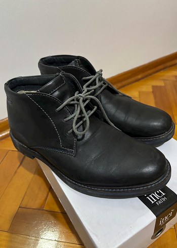 Deri Erkek Klasik Siyah Bot - Görsel 2
