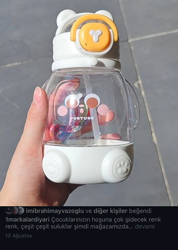Renkli  Çocuk Termos Şişesi - Görsel 3