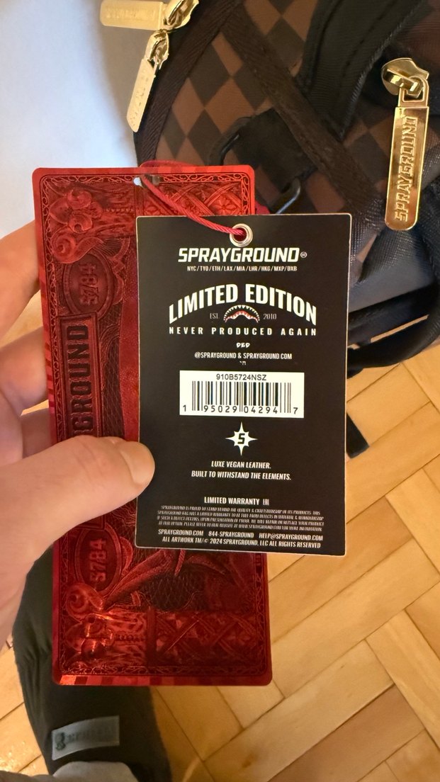 Sprayground Sharks In Paris Lenticular Chomp - SIFIR / ETİKETLİ - Görsel 4