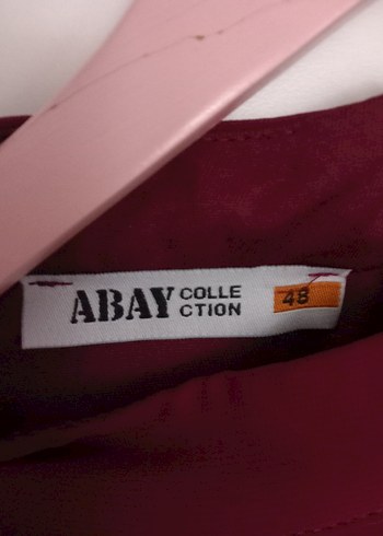 Bordo Nakışlı Uzun Kollu Kadın Şifon Abiye Elbise - Görsel 9