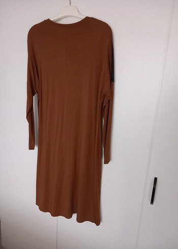 Uzun Kollu Kahverengi Kadın Tunik - Görsel 5