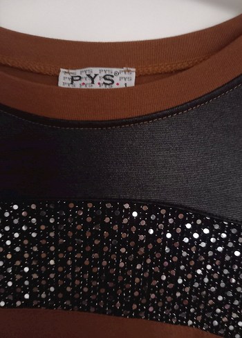 Uzun Kollu Kahverengi Kadın Tunik - Görsel 7