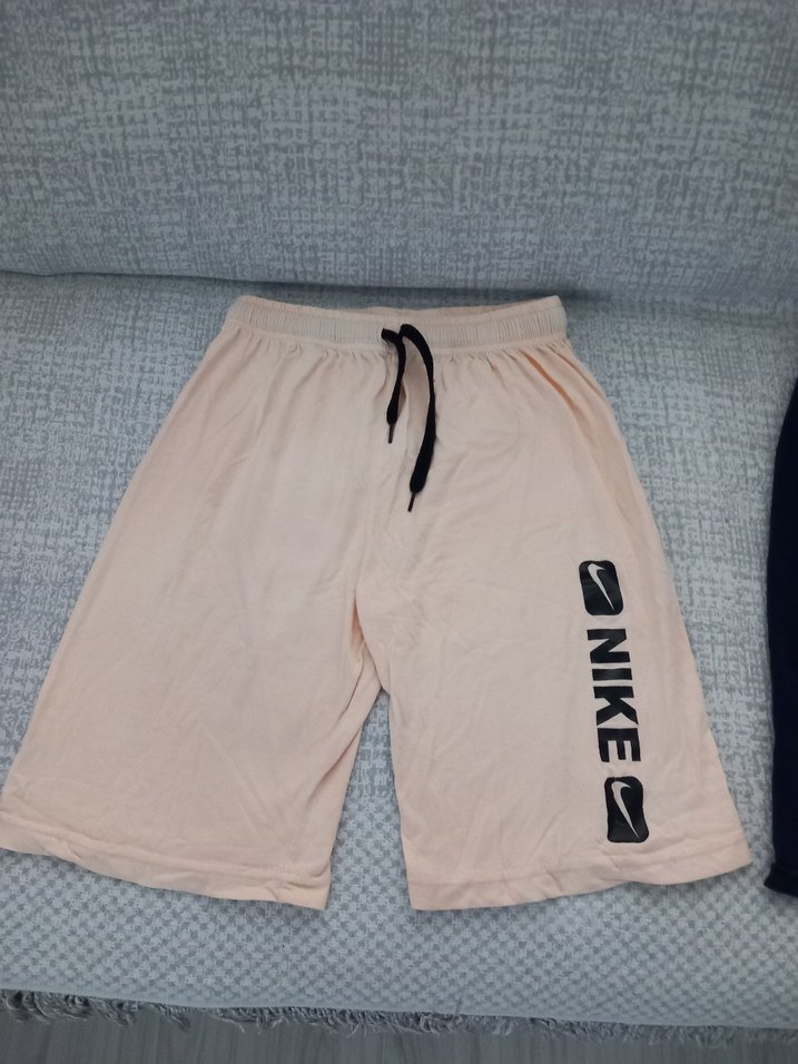 Beyaz ve Siyah Elastik Bel Spor Şort 2 Adet - Görsel 2