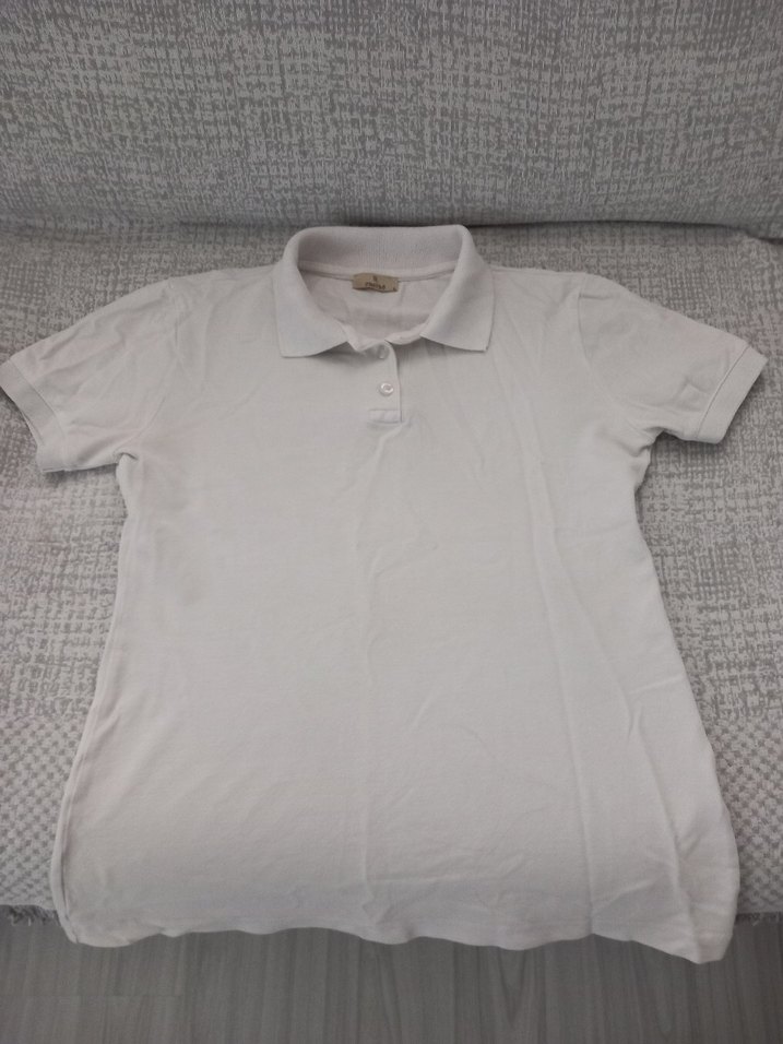 Beyaz Kısa Kollu Polo Yaka Tişört 2 Adet - Görsel 2