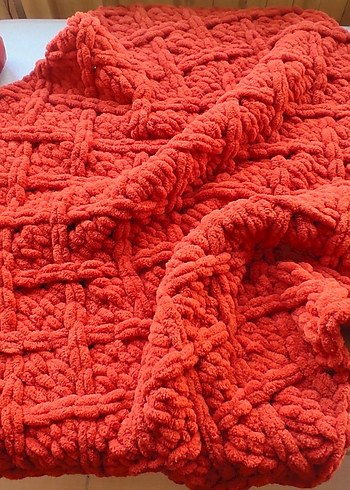 Örgü Çocuk Battaniyesi & TV battaniyesi - Görsel 2