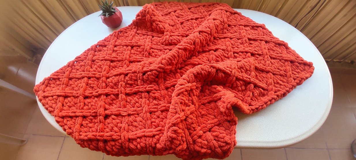 Örgü Çocuk Battaniyesi & TV battaniyesi - Görsel 2