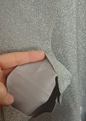 Gri Uzun Kollu simli tunik - Görsel 3