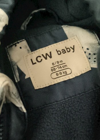 Kürk Detaylı Mavi Erkek Bebek Mont - Görsel 2