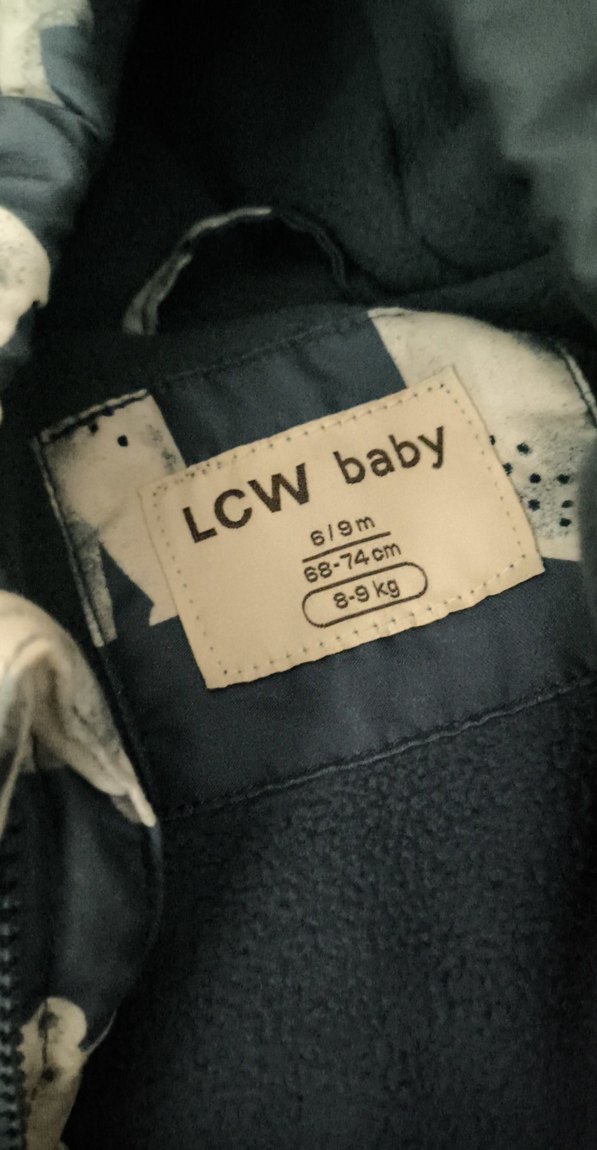 Kürk Detaylı Mavi Erkek Bebek Mont - Görsel 2