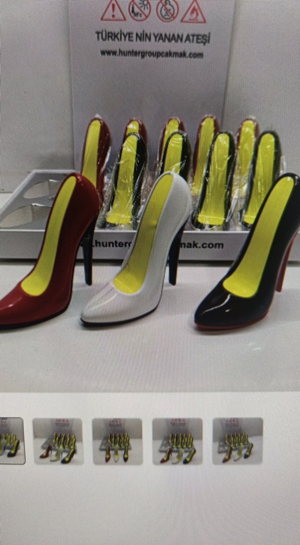 sevgiliye hediye çakmak kadın ayakkabı figürlü - Görsel 3