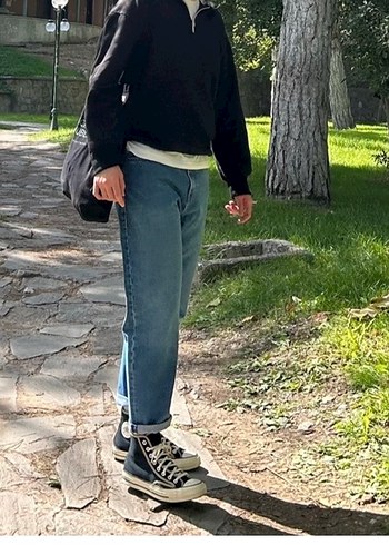 Mavi Rahat Kesim erkek Jean - Görsel 7