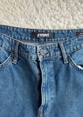 Mavi Rahat Kesim erkek Jean - Görsel 5