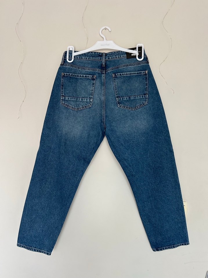 Mavi Rahat Kesim erkek Jean - Görsel 2