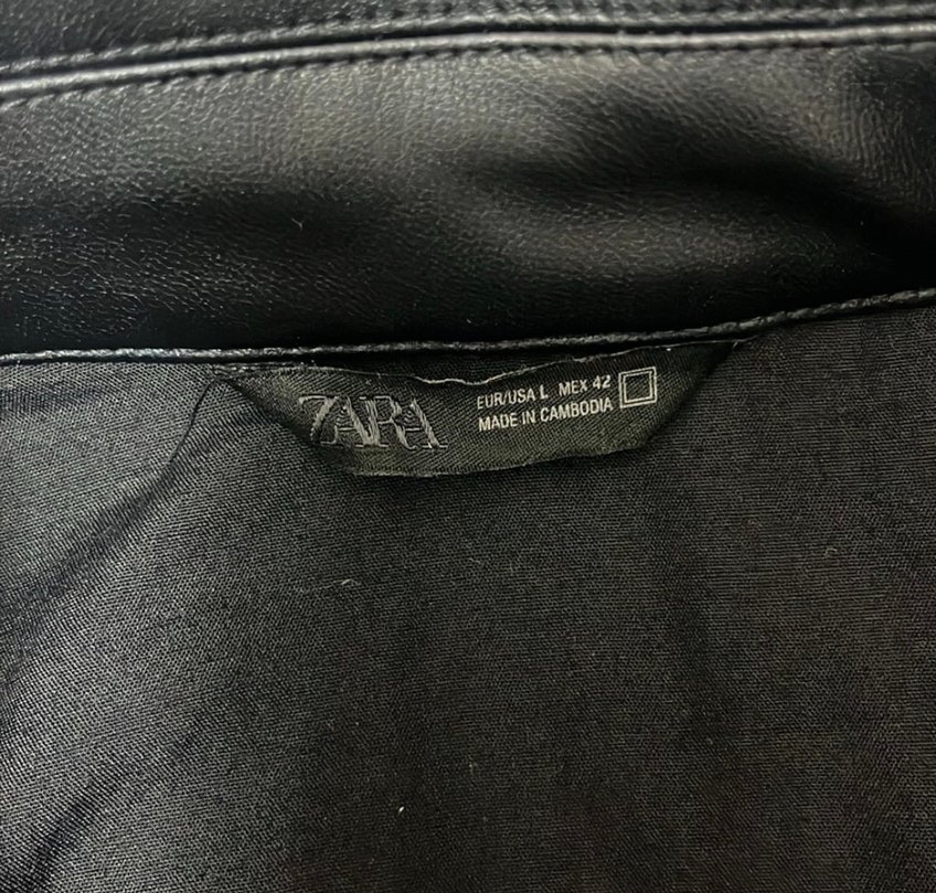 Zara Düğmeli Siyah Deri Erkek Ceket - Görsel 3