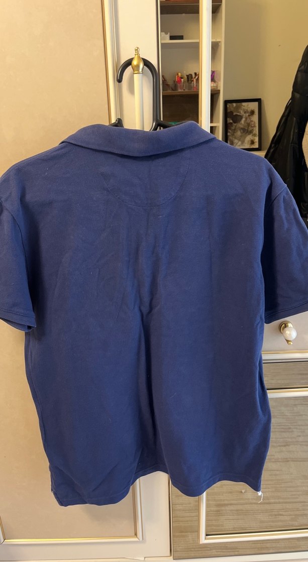 Erkek Lacivert Polo Tişört Düğmeli Yakalı - Görsel 3