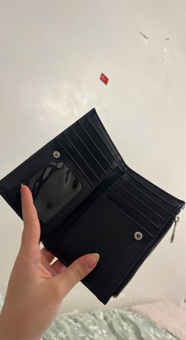 stradivarius deri cüzdan - Görsel 3