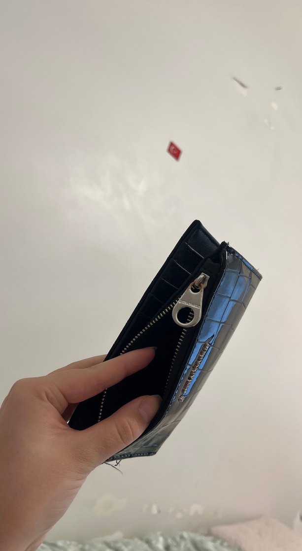 stradivarius deri cüzdan - Görsel 5