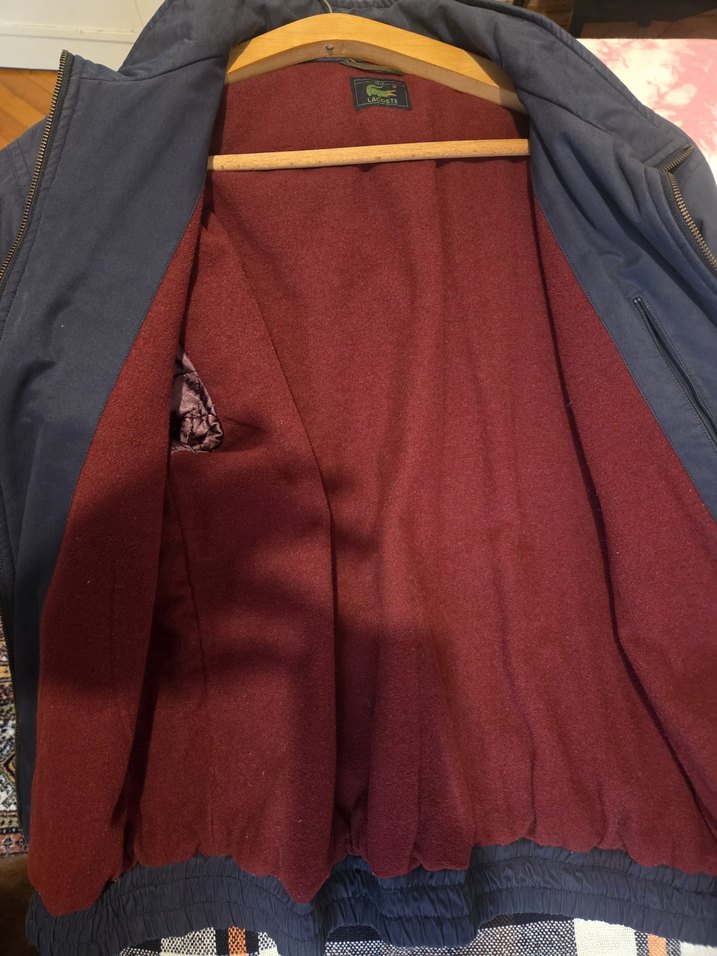 Lacivert Erkek Fermuarlı lacoste mont - Görsel 2