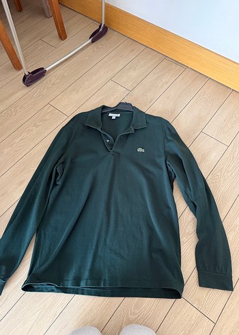 Lacoste Erkek Koyu Yeşil Uzun Kollu Polo - Görsel 4