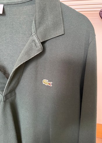 Lacoste Erkek Koyu Yeşil Uzun Kollu Polo - Görsel 2