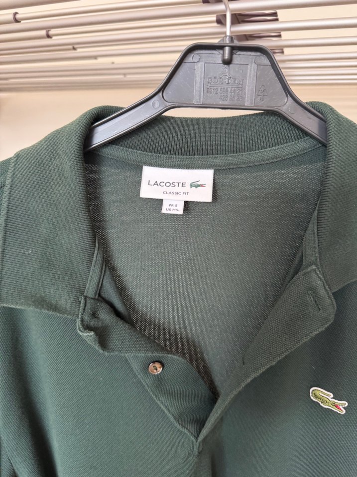 Lacoste Erkek Koyu Yeşil Uzun Kollu Polo - Görsel 3