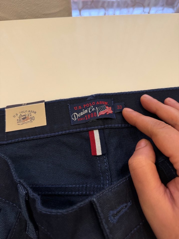 Erkek Us Polo Etiketli Lacivert Kot Pantolon - Görsel 3