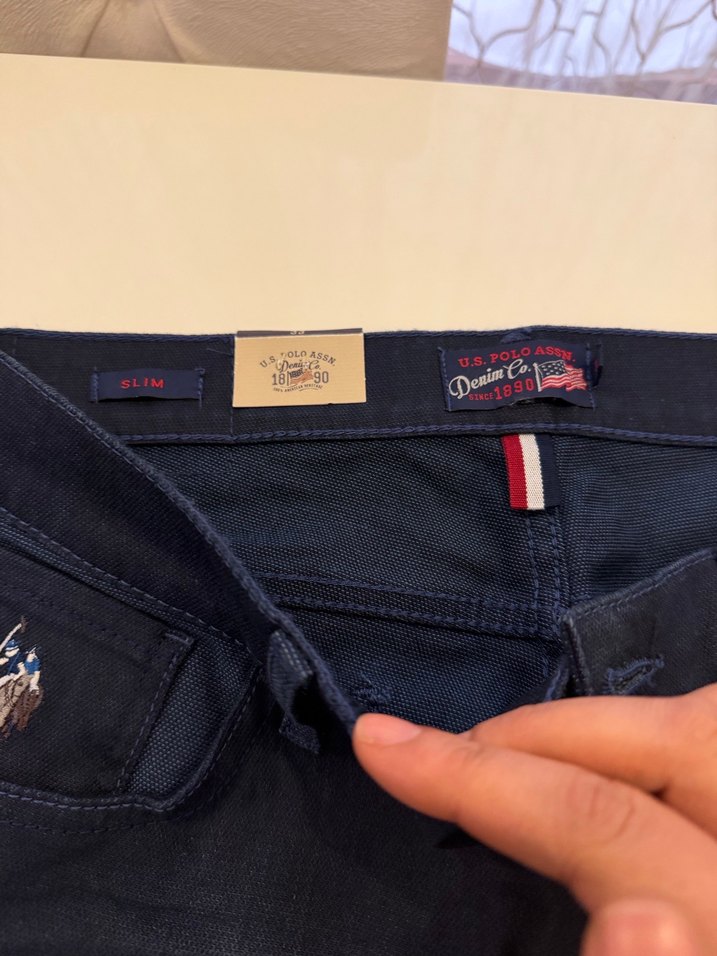 Erkek Us Polo Etiketli Lacivert Kot Pantolon - Görsel 2