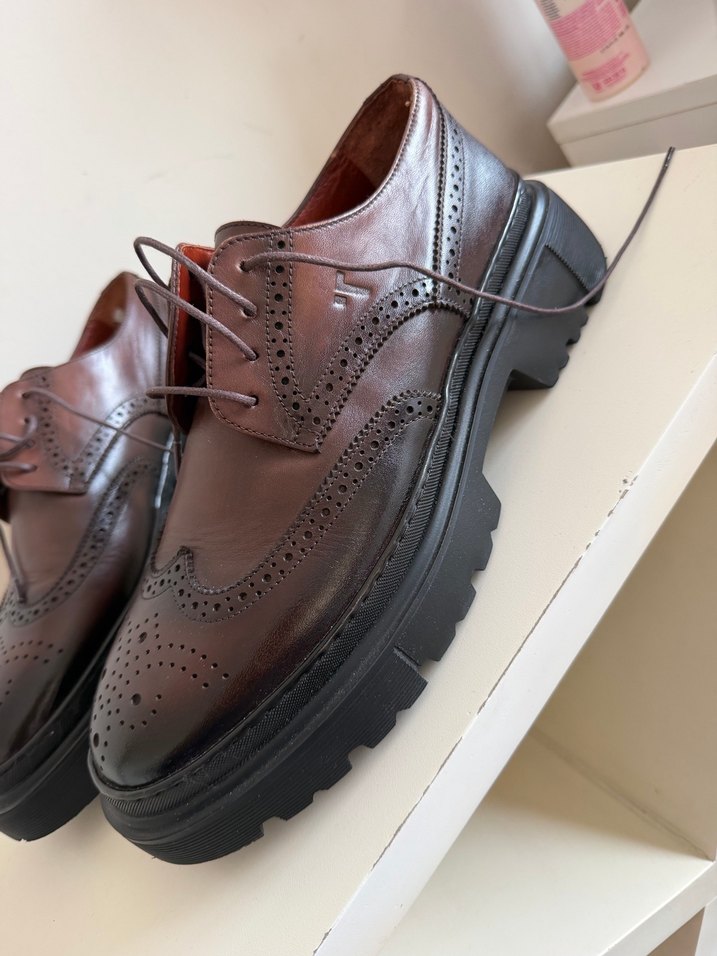 Damat Kahverengi Deri Klasik Erkek Ayakkabısı - Görsel 4