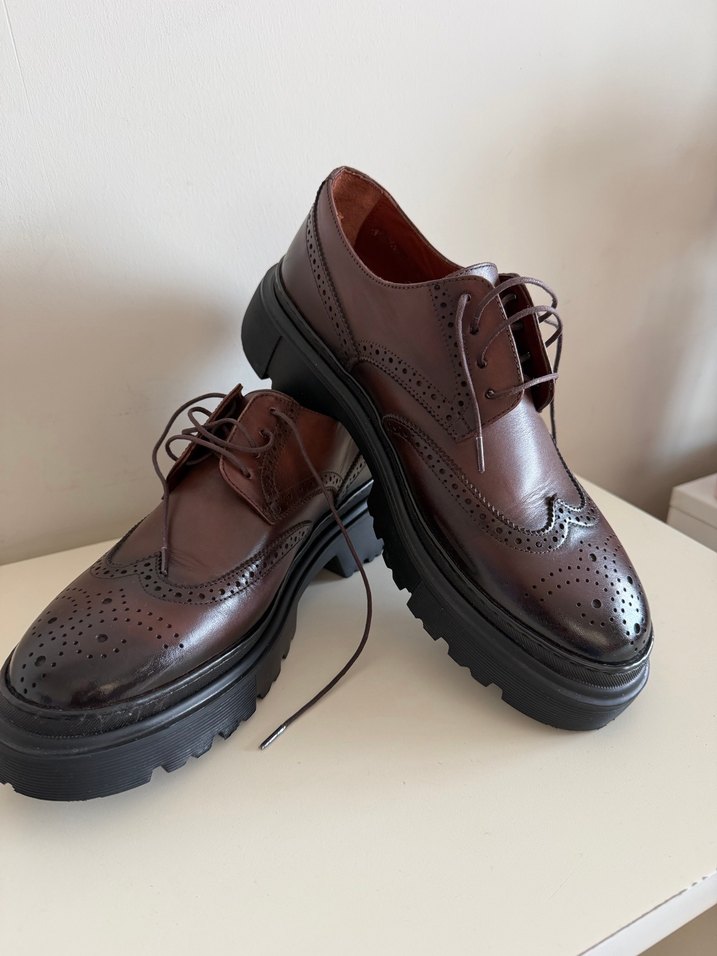 Damat Kahverengi Deri Klasik Erkek Ayakkabısı - Görsel 2