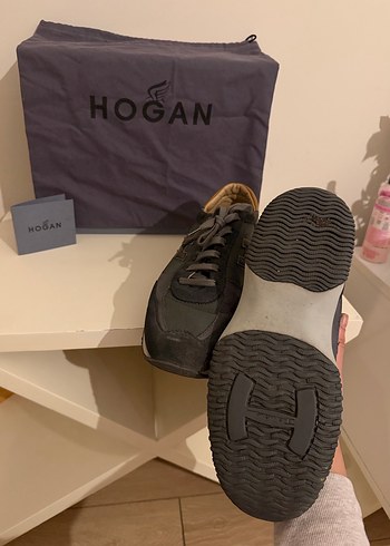 Gri Süet Hogan Erkek Spor Ayakkabı - Görsel 3