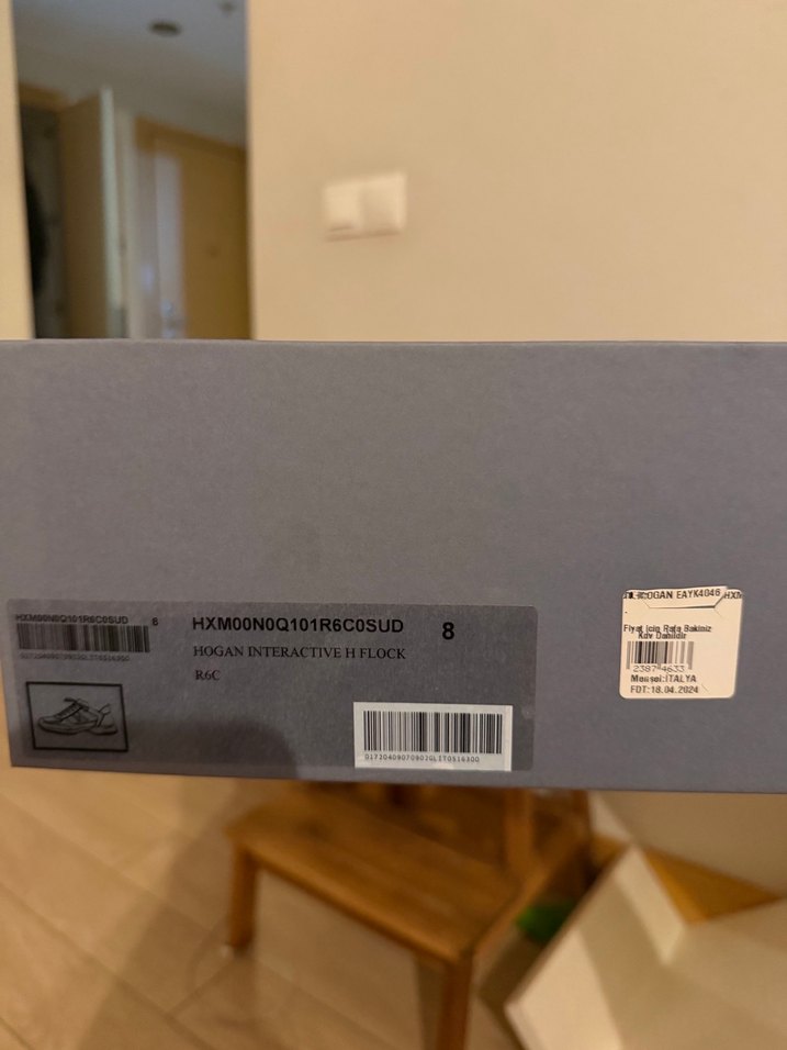 Gri Süet Hogan Erkek Spor Ayakkabı - Görsel 4