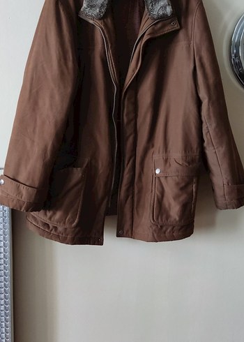 Kahverengi Süet Erkek Kaban - Görsel 2