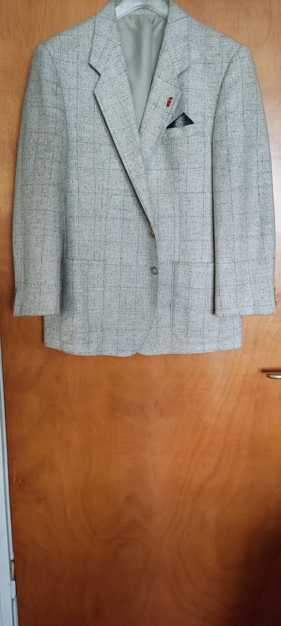 Gri Ekose Desenli Erkek Ceket - Görsel 2