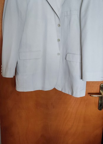 Bej Düğmeli Erkek Ofis Ceketi - Görsel 2